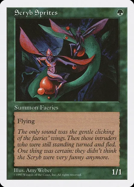 Scryb Sprites, Magic card 5ED 324 — Fifth Edition set