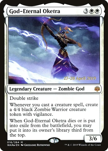God-Eternal Oketra, Magic card PWAR 16s — War of the Spark Promos set