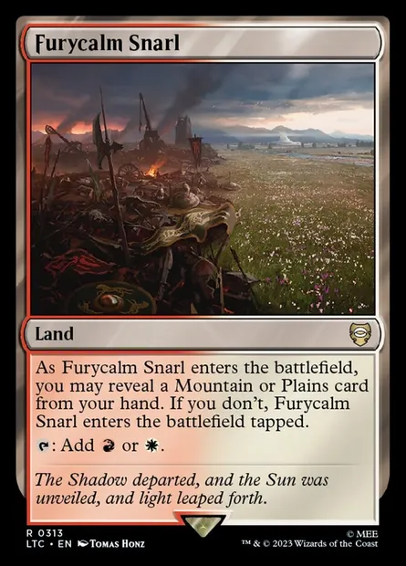 Furycalm Snarl, Magic card LTC 313 — Tales of Middle-earth Commander set