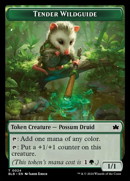 Guidebois délicat, carte Magic TBLB 24 — extension Bloomburrow Tokens