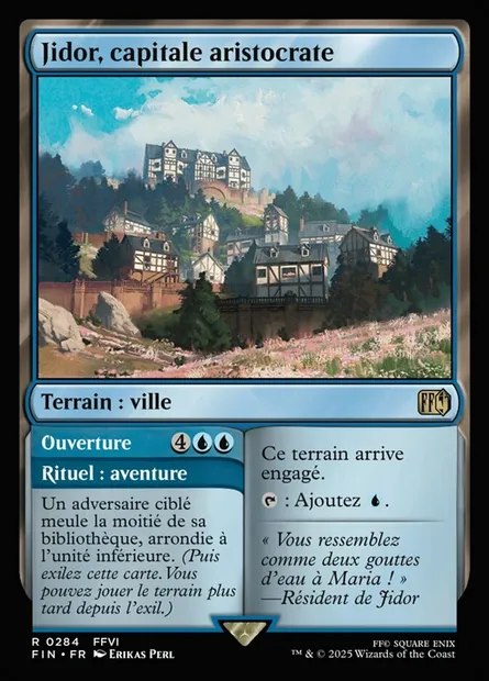 Jidoor, capitale aristocrate // Ouverture, carte Magic FIN 284 — extension Final Fantasy