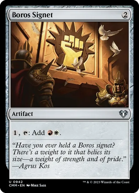 Boros Signet, Magic card CMM 942 — Commander Masters set