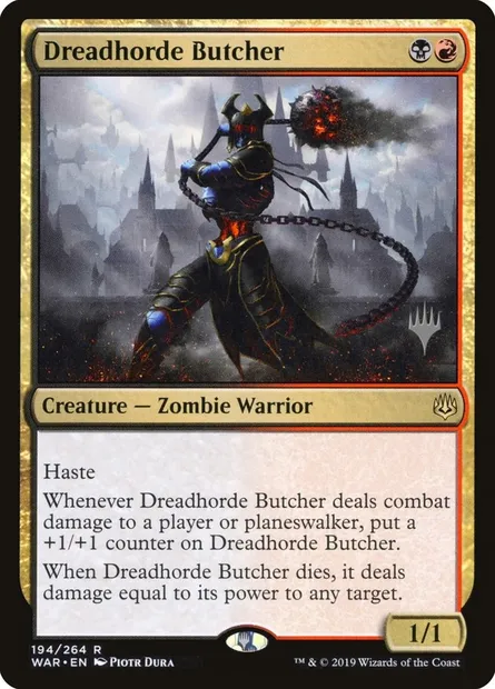 Dreadhorde Butcher, Magic card PWAR 194p — War of the Spark Promos set