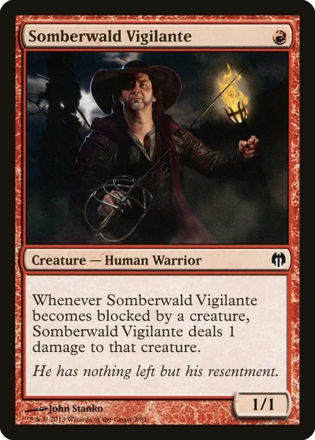 Somberwald Vigilante, Magic card DDL 2 — Duel Decks: Heroes vs. Monsters set