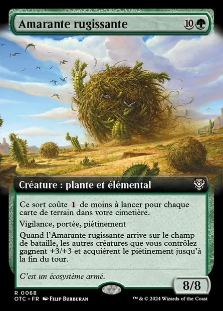 Amarante rugissante, carte Magic OTC 68 — extension Outlaws of Thunder Junction Commander