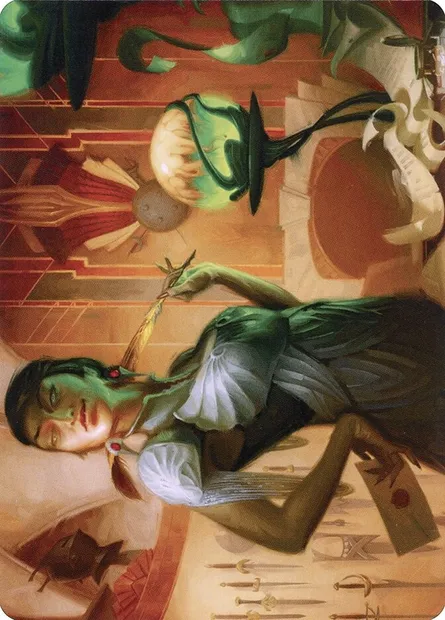 Mari, the Killing Quill // Mari, the Killing Quill, carte Magic ASNC 57 — extension New Capenna Art Series