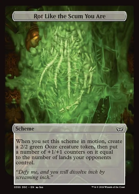 Rot Like the Scum You Are, Magic card DSC 355 — Duskmourn: House of Horror Commander set