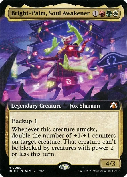 Bright-Palm, Soul Awakener, Magic card MOC 88 — March of the Machine Commander set