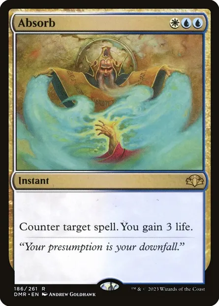 Absorb, Magic card DMR 186 — Dominaria Remastered set