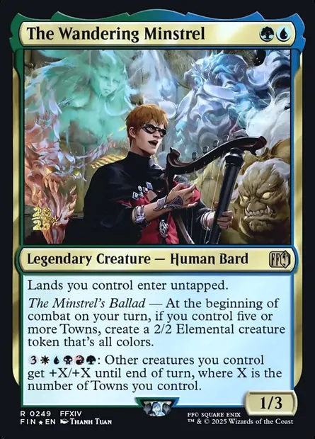 Le ménestrel errant, carte Magic PFIN 249s — extension Final Fantasy Promos