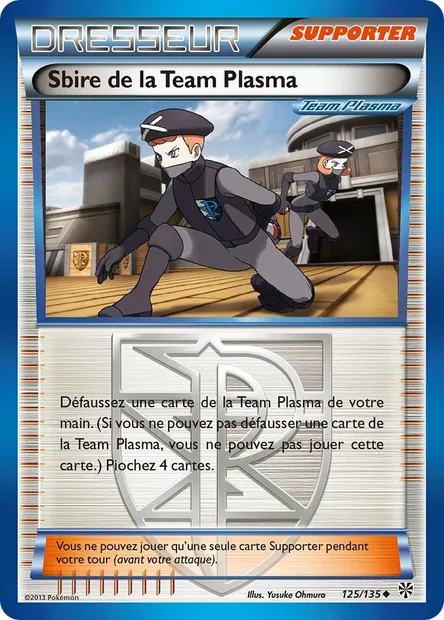 Sbire de la Team Plasma, carte Pokémon PLS 125 — extension Tempète Plasma