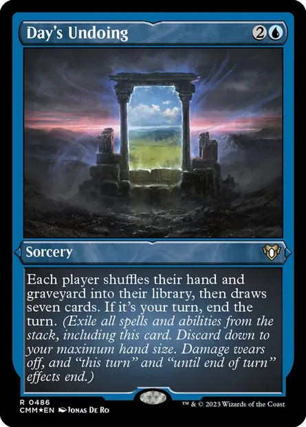 Day's Undoing, Magic card CMM 486 — Commander Masters set