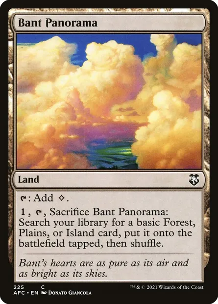 Bant Panorama, Magic card AFC 225 — Forgotten Realms Commander set