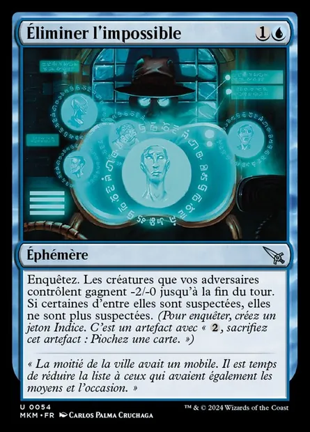 Éliminer l'impossible, carte Magic MKM 54 — extension Murders at Karlov Manor