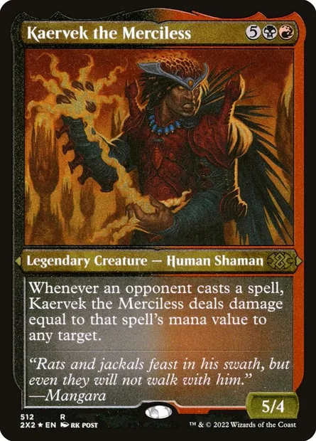 Kaervek the Merciless, Magic card 2X2 512 — Double Masters 2022 set