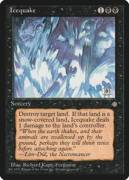 Icequake, Magic card ICE 134 — Ice Age set