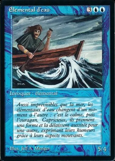 Water Elemental, Magic card FBB 92 — Foreign Black Border set