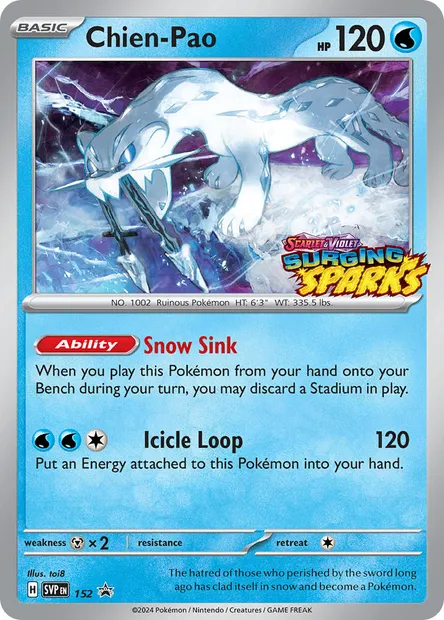 Chien-Pao, Pokémon card PR-SV 152 — SVP Black Star Promos set