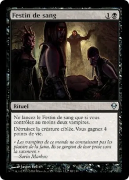 Festin de sang, carte Magic ZEN 88 — extension Zendikar