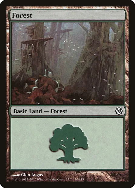 Forêt, carte Magic DPA 110 — extension Duels of the Planeswalkers