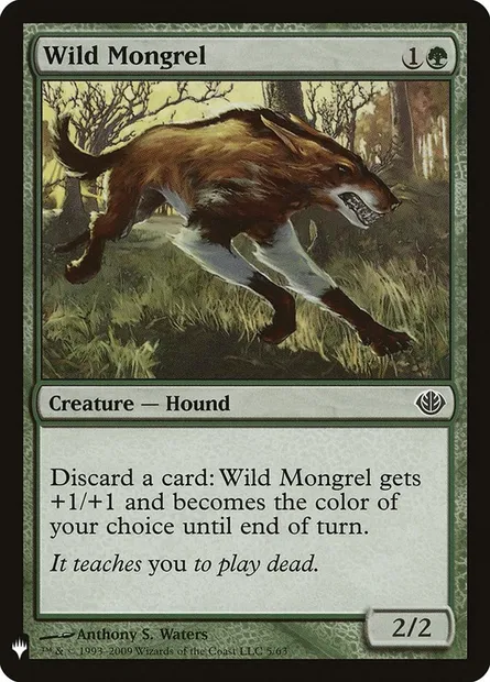 Wild Mongrel, Magic card PLST DDD-5 — The List set