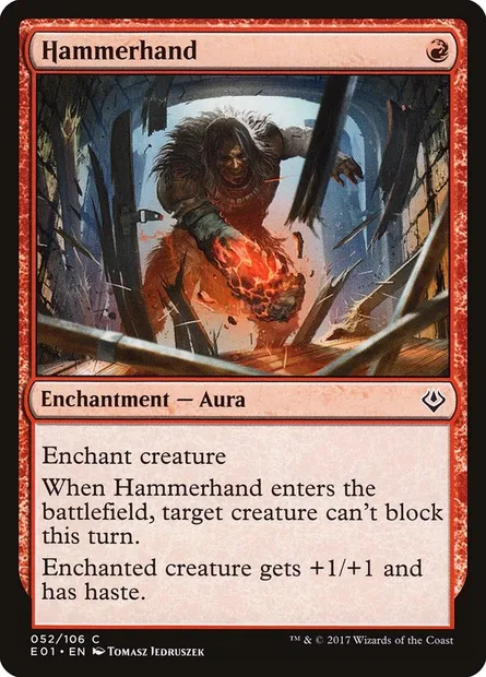 Hammerhand, Magic card E01 52 — Archenemy: Nicol Bolas set
