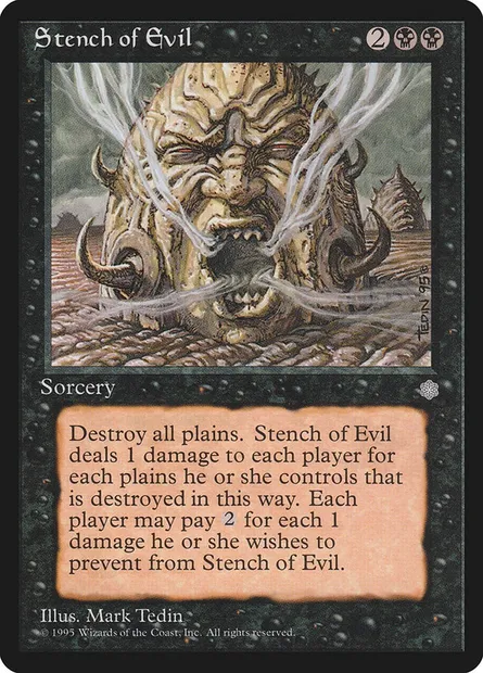 Stench of Evil, Magic card ICE 165 — Ice Age set