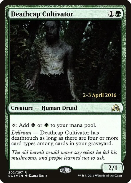 Deathcap Cultivator, Magic card PSOI 202s — Shadows over Innistrad Promos set