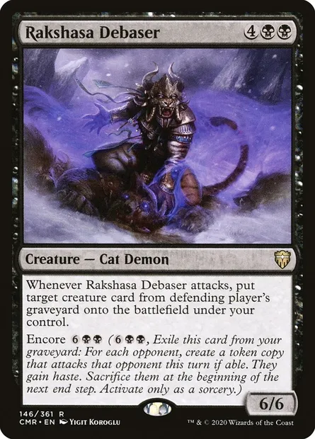 Rakshasa Debaser, Magic card CMR 146 — Commander Legends set