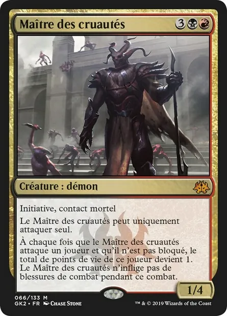 Maître des cruautés, carte Magic GK2 66 — extension RNA Guild Kit