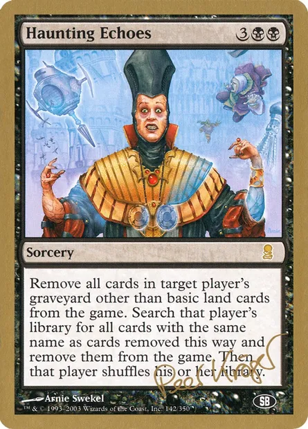 Échos obsédants, carte Magic WC03 pk142sb — extension World Championship Decks 2003