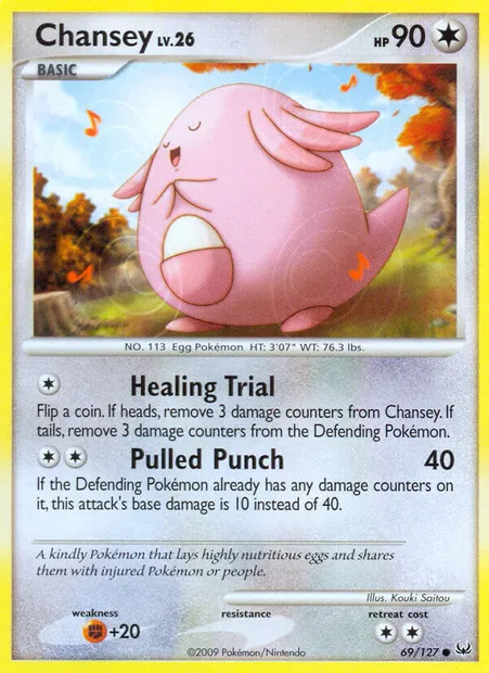 Chansey, Pokémon card PL 69 — Platinum set