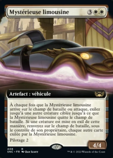 Mystérieuse limousine, carte Magic SNC 408 — extension Les rues de la Nouvelle-Capenna