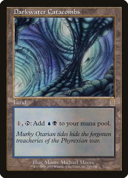 Darkwater Catacombs, Magic card ODY 319 — Odyssey set