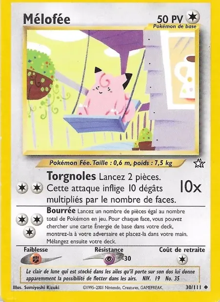 Mélofée, carte Pokémon NG 30 — extension Neo Genesis