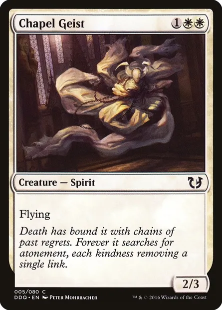 Chapel Geist, Magic card DDQ 5 — Duel Decks: Blessed vs. Cursed set