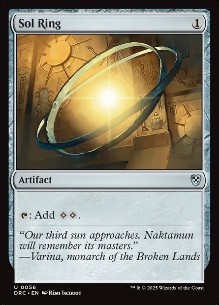 Sol Ring, Magic card DRC 56 — Aetherdrift Commander set