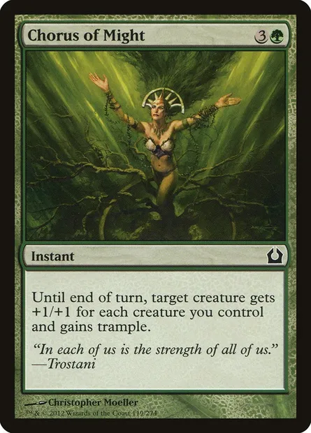 Chorus of Might, Magic card RTR 119 — Return to Ravnica set