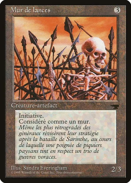 Wall of Spears, Magic card REN 166 — Renaissance set