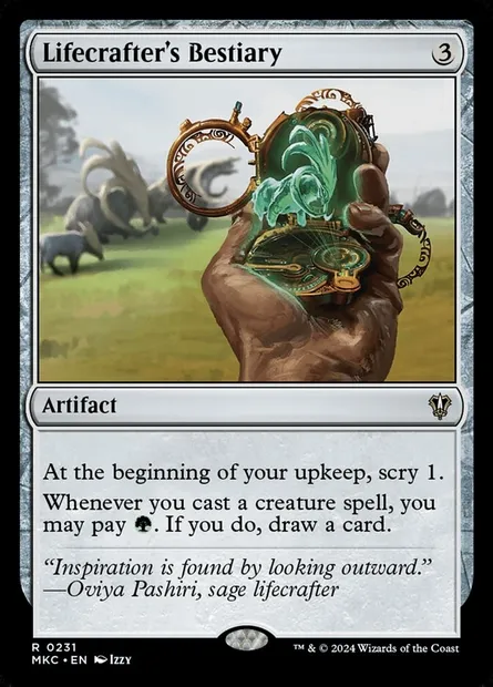 Lifecrafter's Bestiary, Magic card MKC 231 — Murders at Karlov Manor Commander set