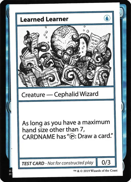 Learned Learner, carte Magic CMB2 25 — extension Mystery Booster Playtest Cards 2021