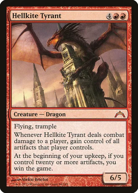 Hellkite Tyrant, Magic card GTC 94 — Gatecrash set