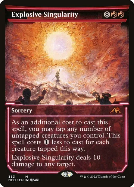 Explosive Singularity, Magic card NEO 383 — Kamigawa: Neon Dynasty set