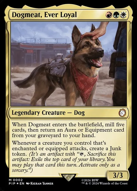 Dogmeat, Ever Loyal, Magic card PIP 2 — Fallout set