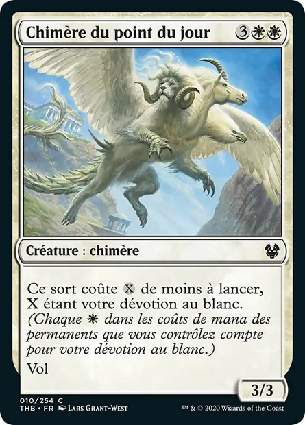 Chimère du point du jour, carte Magic THB 10 — extension Theros Beyond Death