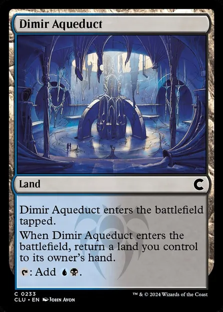 Aqueduc de Dimir, carte Magic CLU 233 — extension Ravnica: Clue Edition