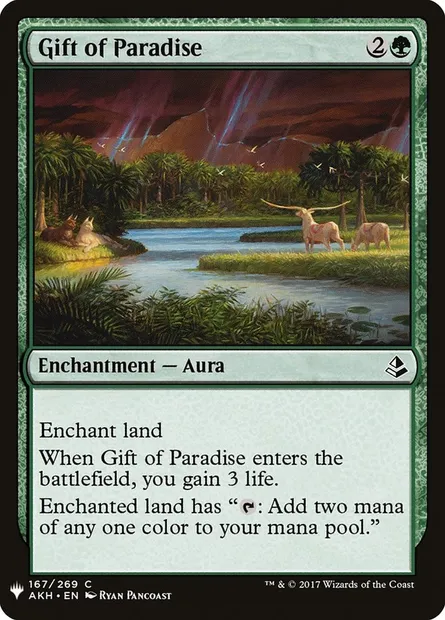 Don de paradis, carte Magic PLST AKH-167 — extension The List