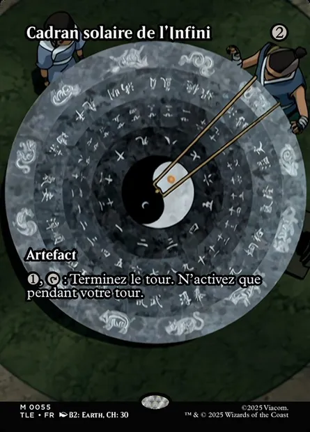 Cadran solaire de l'Infini, carte Magic TLE 55 — extension Avatar: The Last Airbender Eternal