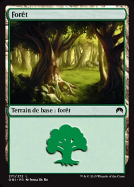 Forêt, carte Magic ORI 271 — extension Magic Origines