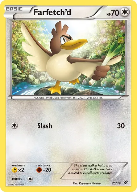 Farfetch'd, Pokémon card KSS 25 — Kalos Starter Set set